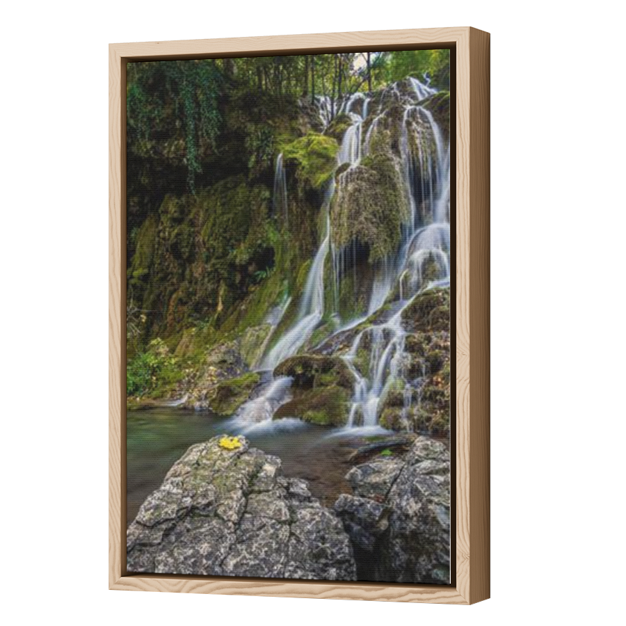 Thumbnail for Canvas - Wood Grain Floating Frame