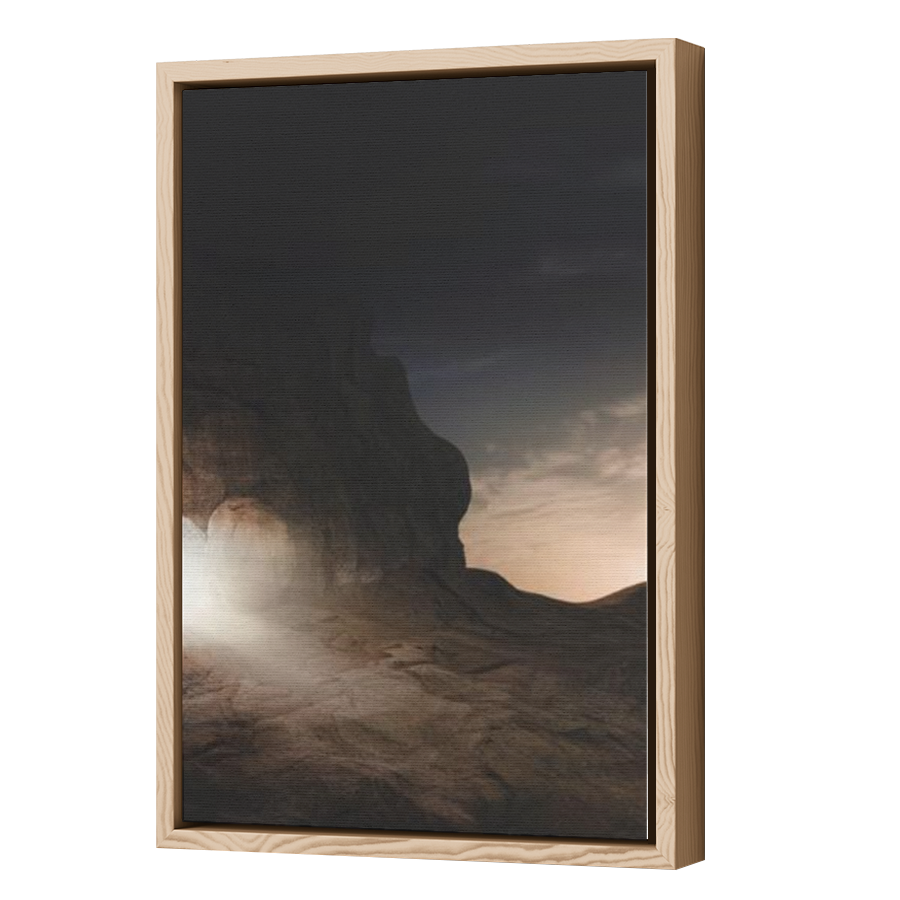 Thumbnail for Canvas - Wood Grain Floating Frame
