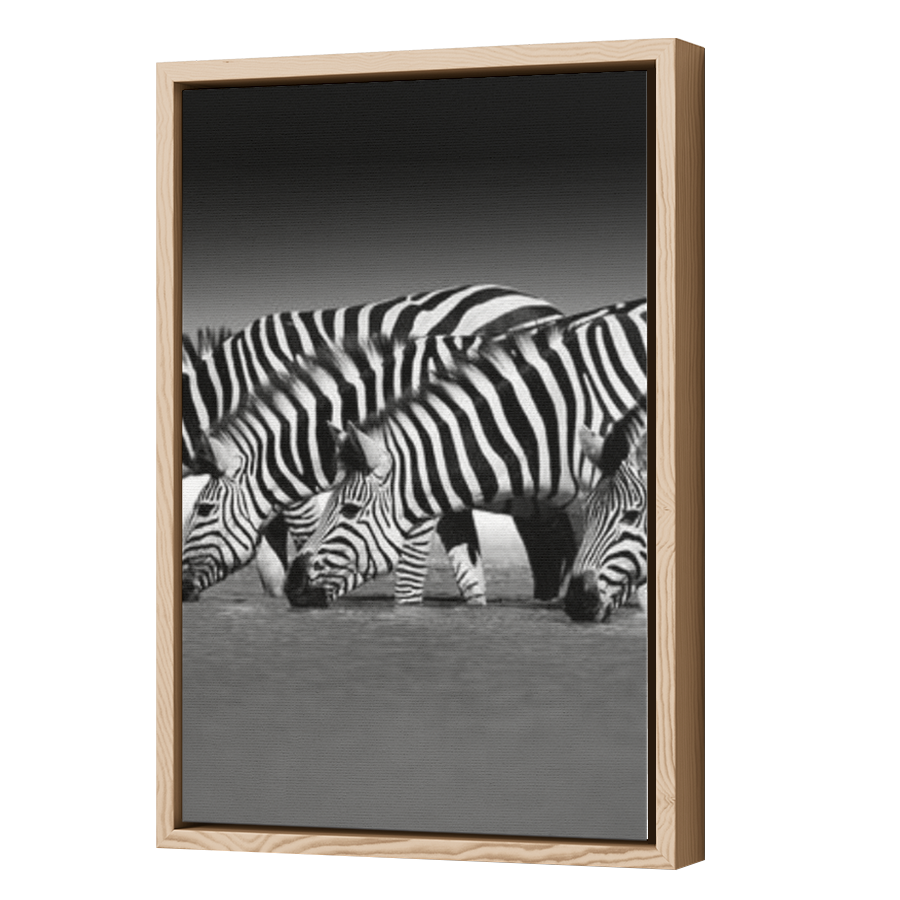Thumbnail for Canvas - Wood Grain Floating Frame