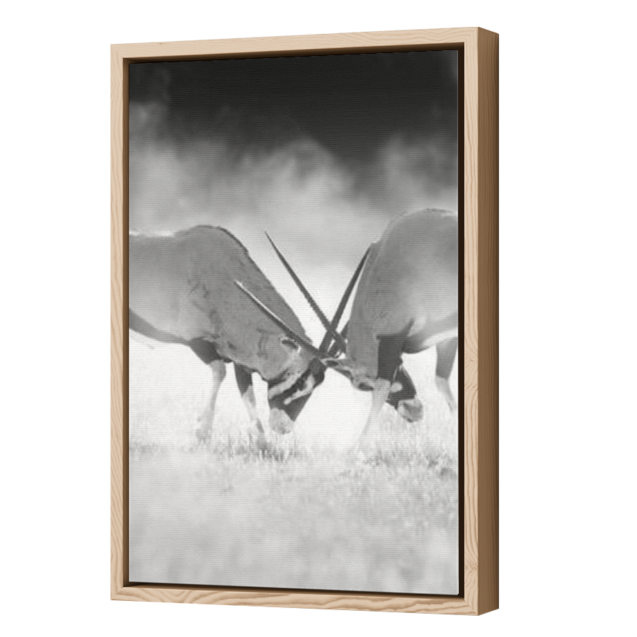 Thumbnail for Canvas - Wood Grain Floating Frame