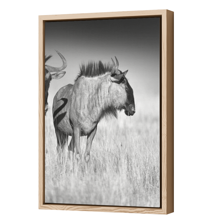 Thumbnail for Canvas - Wood Grain Floating Frame