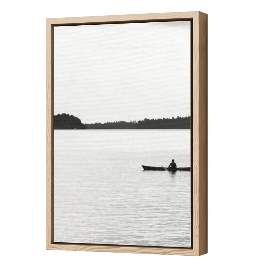 Thumbnail for Canvas - Wood Grain Floating Frame