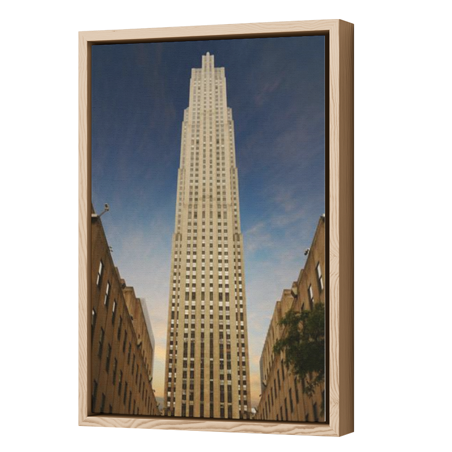 Thumbnail for Canvas - Wood Grain Floating Frame