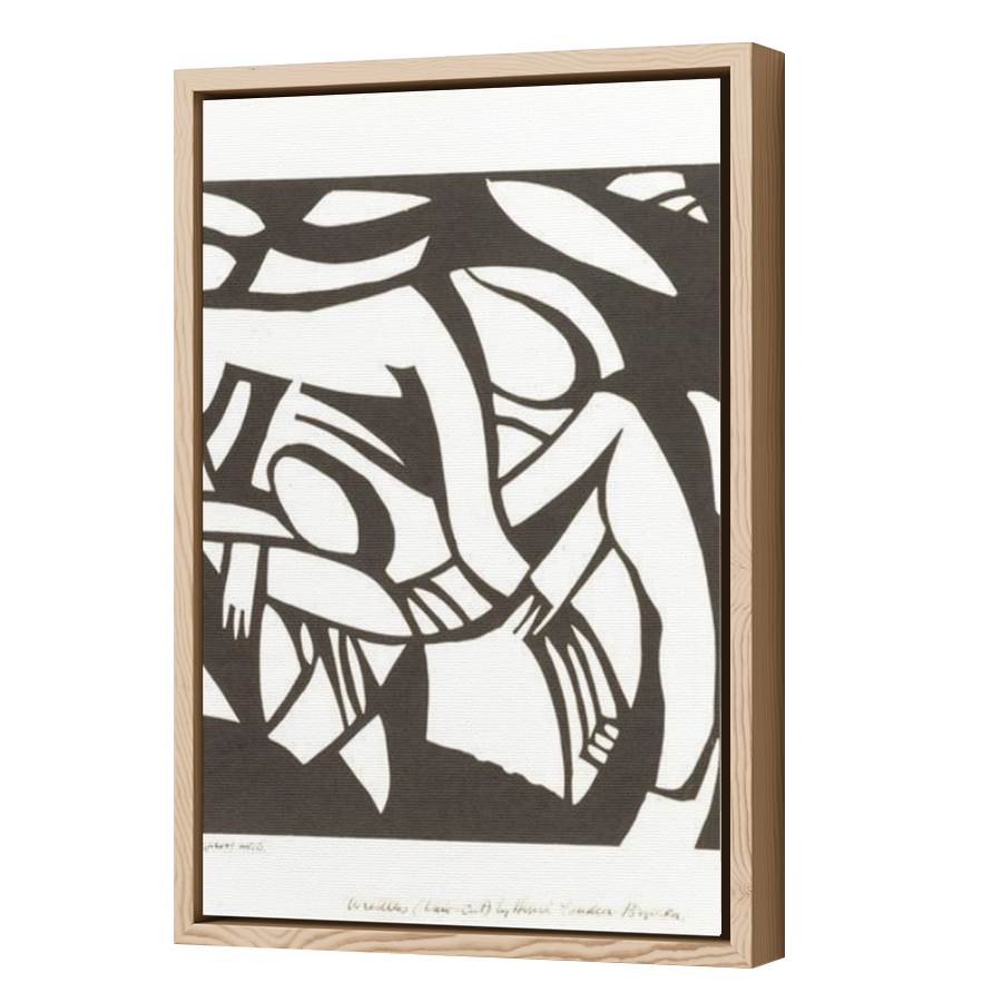Thumbnail for Canvas - Wood Grain Floating Frame