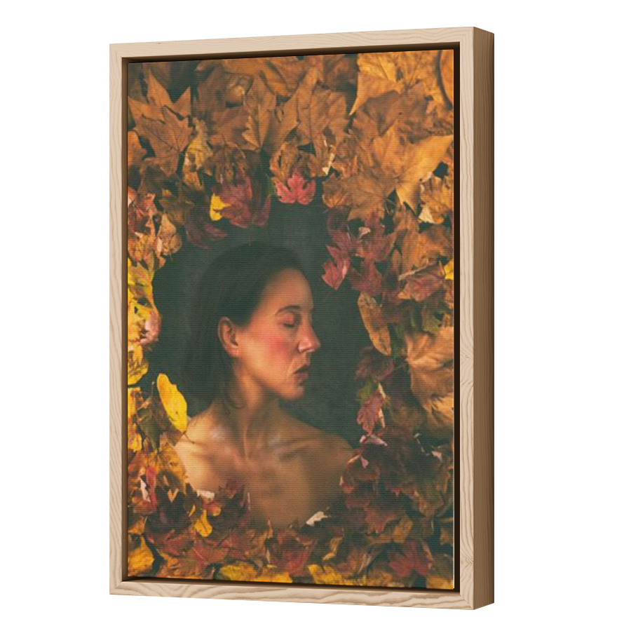 Thumbnail for Canvas - Wood Grain Floating Frame