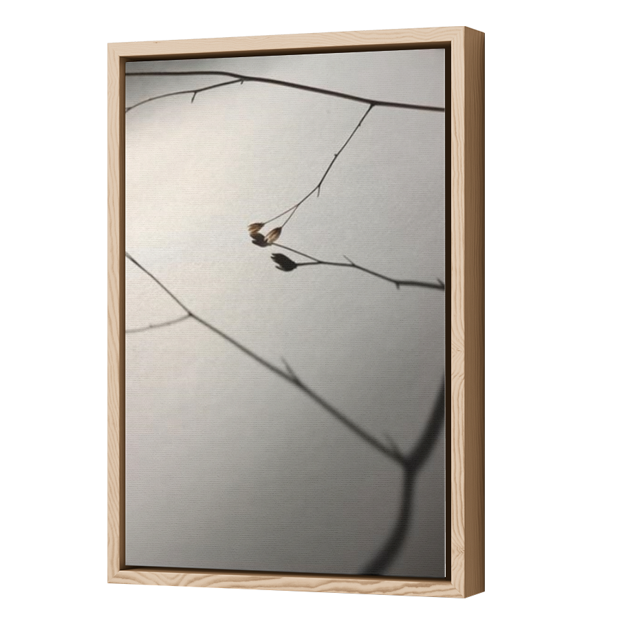 Thumbnail for Canvas - Wood Grain Floating Frame