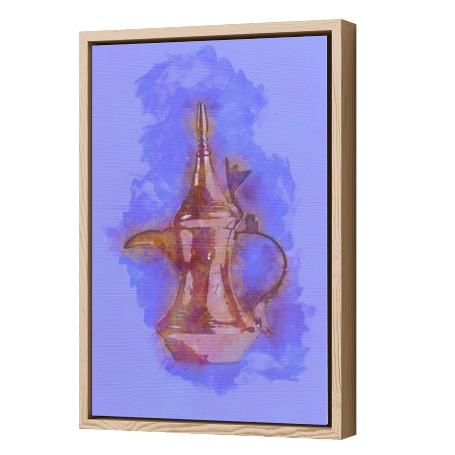 Thumbnail for Canvas - Wood Grain Floating Frame