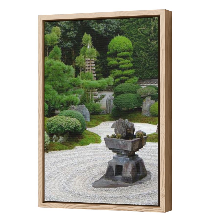 Thumbnail for Canvas - Wood Grain Floating Frame