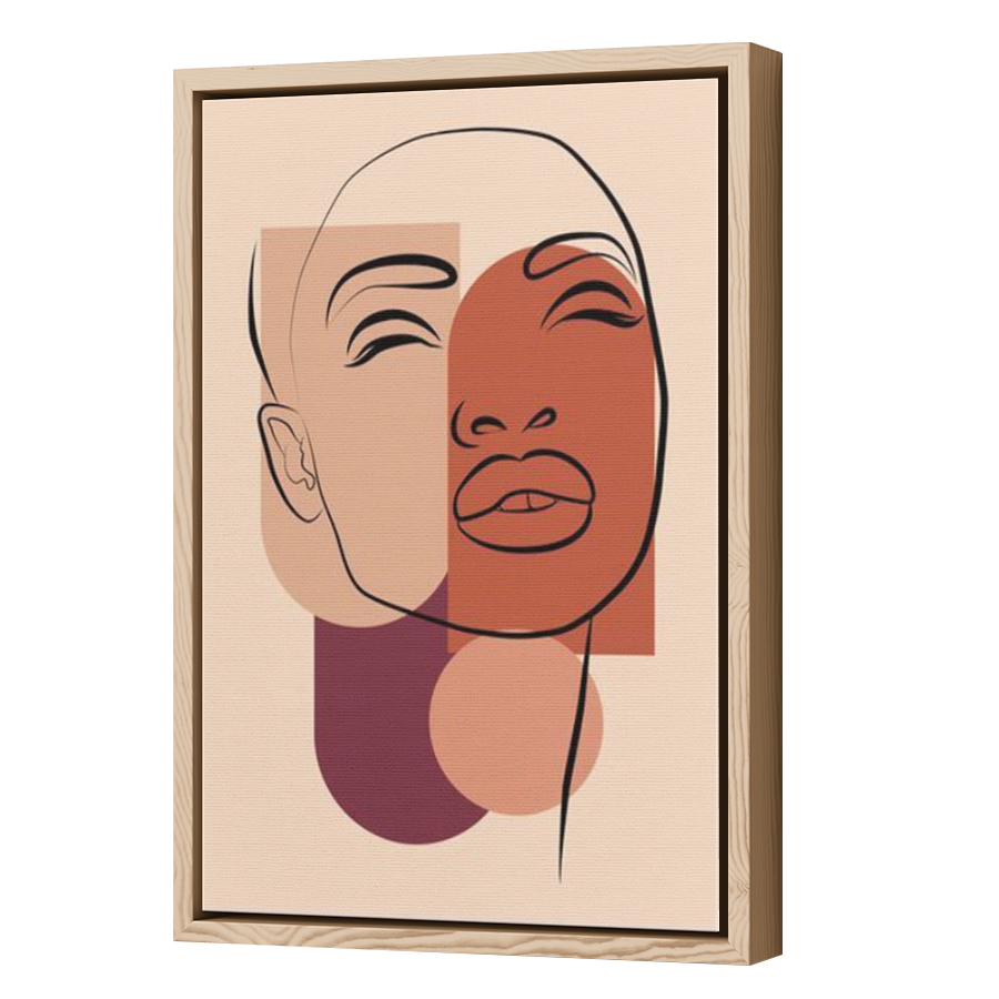 Thumbnail for Canvas - Wood Grain Floating Frame