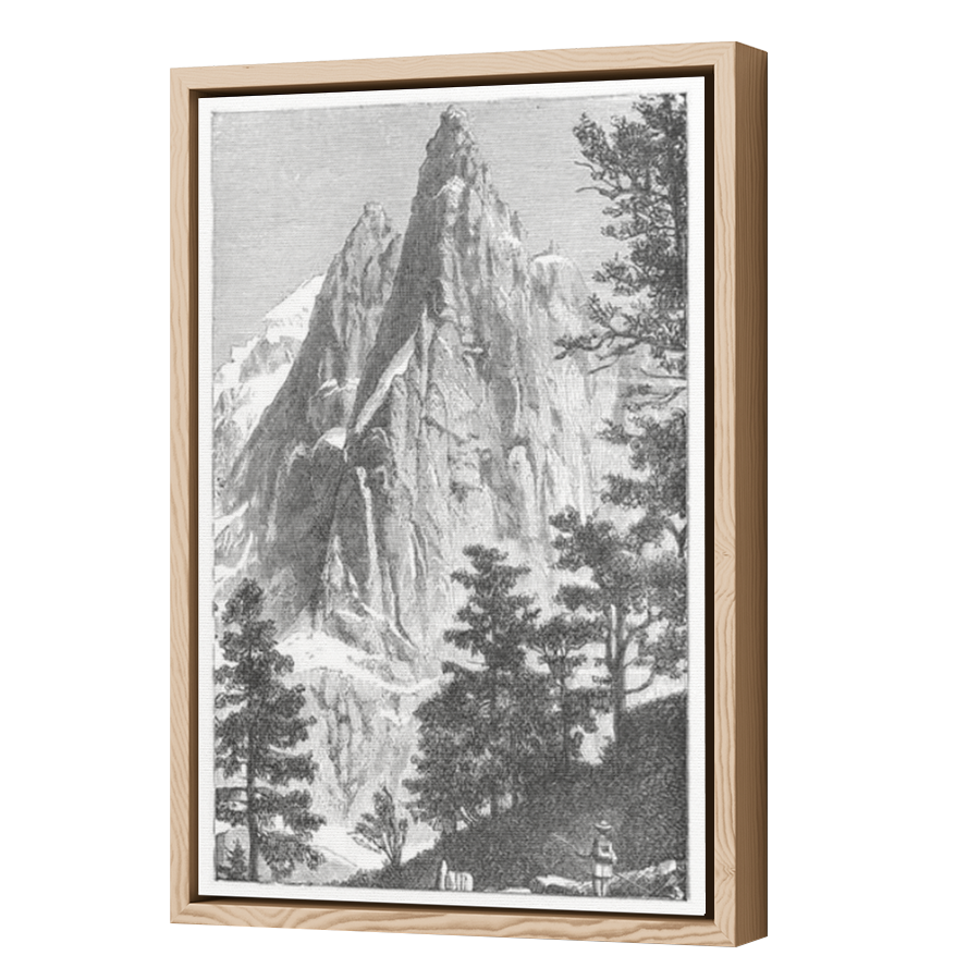 Thumbnail for Canvas - Wood Grain Floating Frame