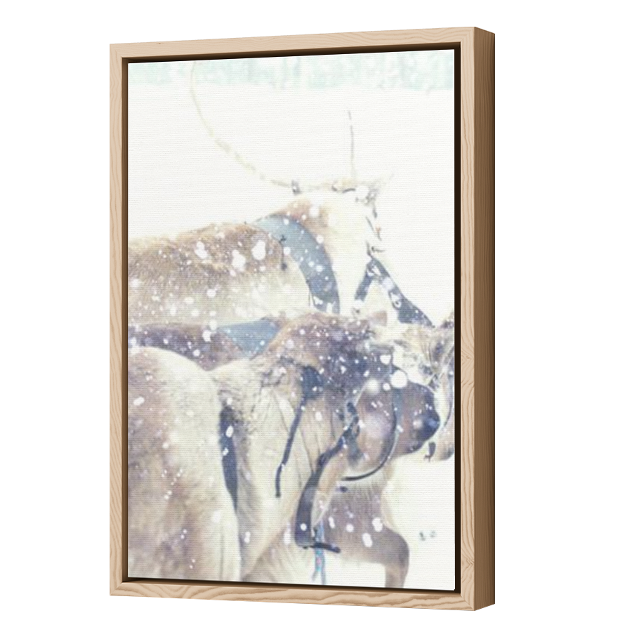 Thumbnail for Canvas - Wood Grain Floating Frame