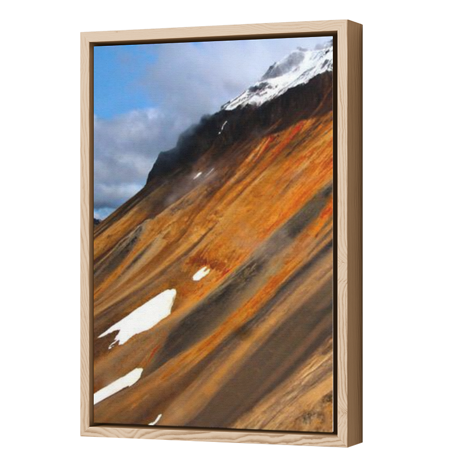 Thumbnail for Canvas - Wood Grain Floating Frame