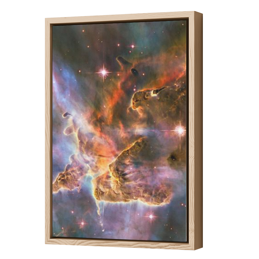 Thumbnail for Canvas - Wood Grain Floating Frame