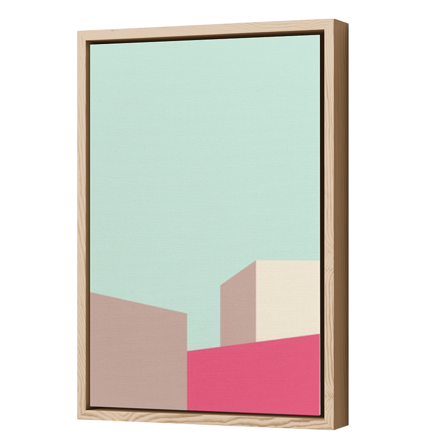 Thumbnail for Canvas - Wood Grain Floating Frame
