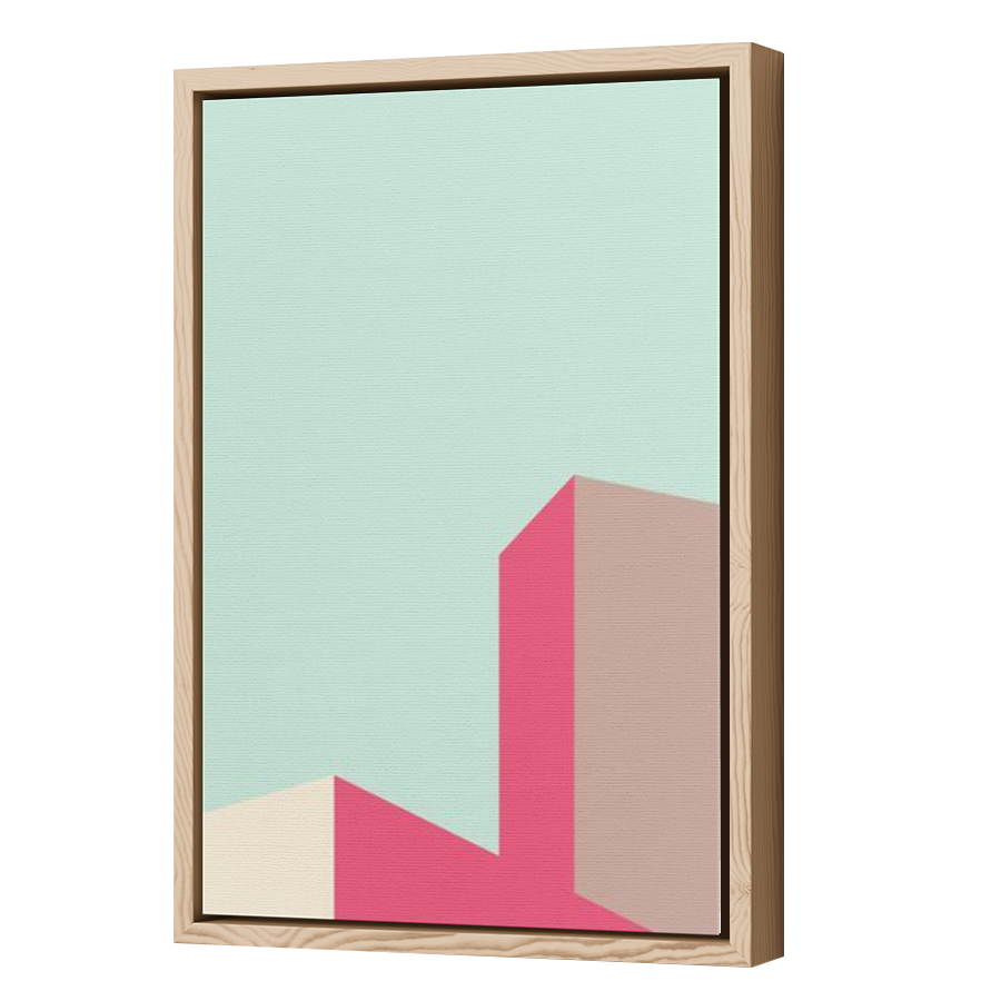 Thumbnail for Canvas - Wood Grain Floating Frame
