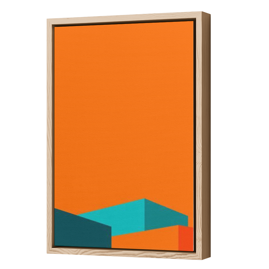 Thumbnail for Canvas - Wood Grain Floating Frame
