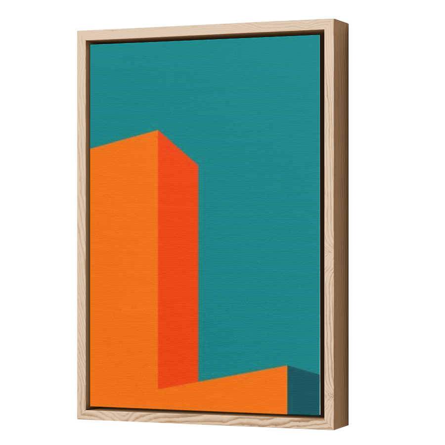 Thumbnail for Canvas - Wood Grain Floating Frame