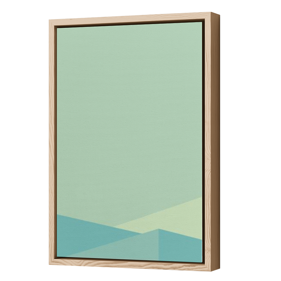 Thumbnail for Canvas - Wood Grain Floating Frame