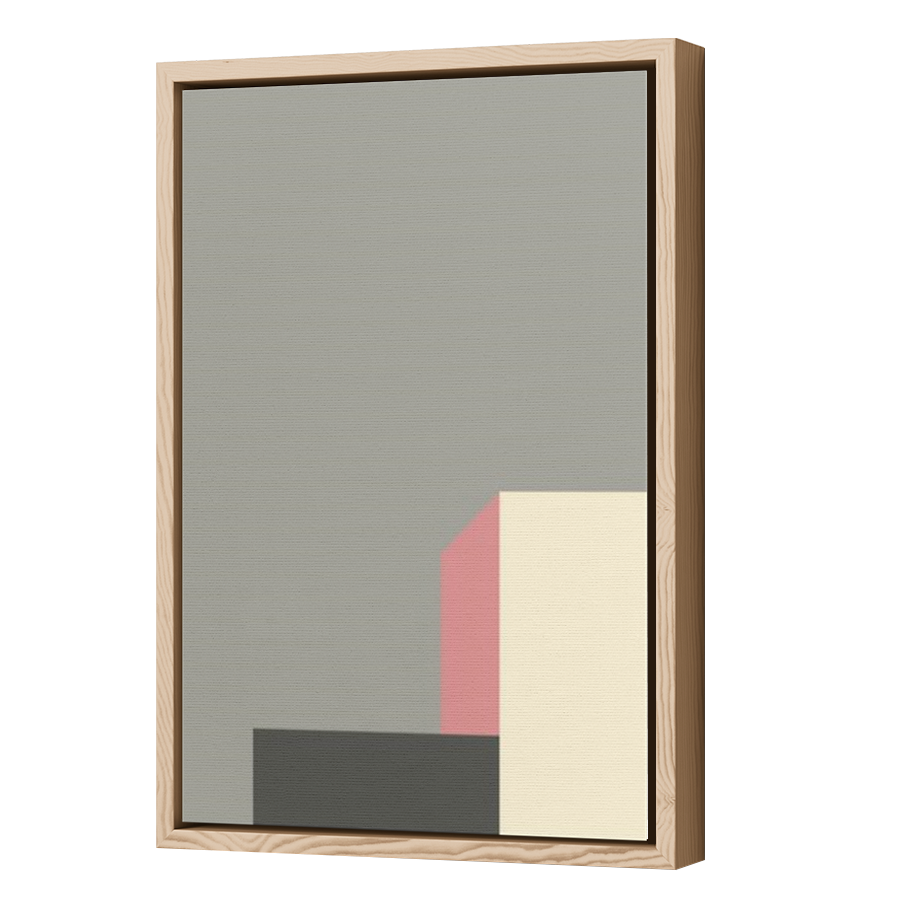 Thumbnail for Canvas - Wood Grain Floating Frame