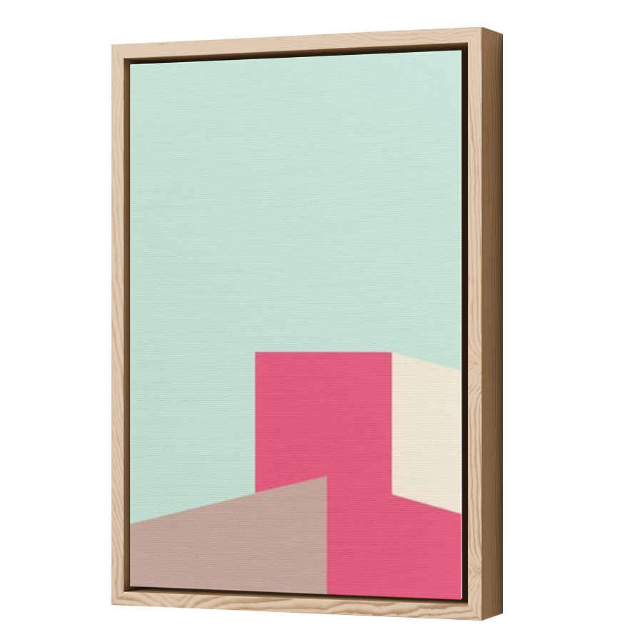 Thumbnail for Canvas - Wood Grain Floating Frame