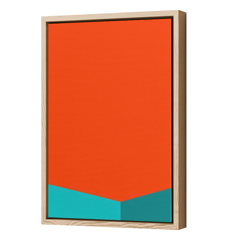 Thumbnail for Canvas - Wood Grain Floating Frame