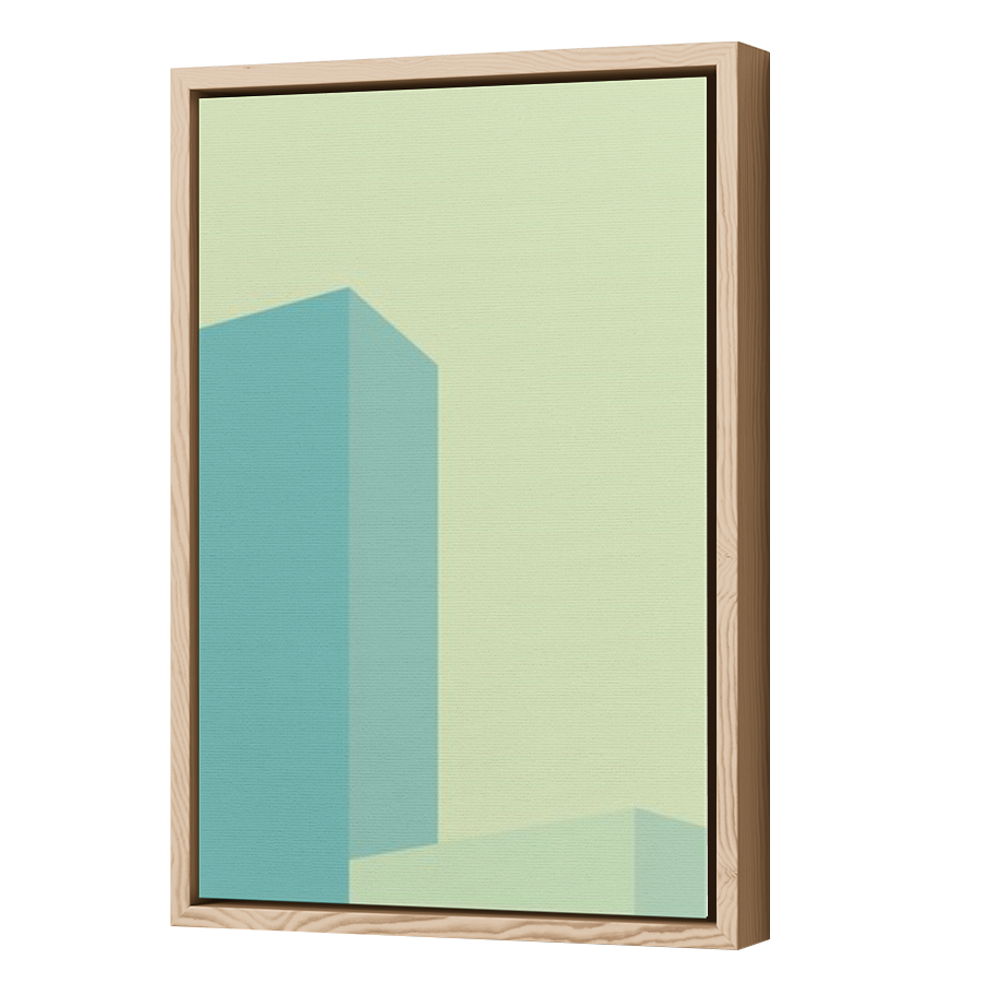 Thumbnail for Canvas - Wood Grain Floating Frame
