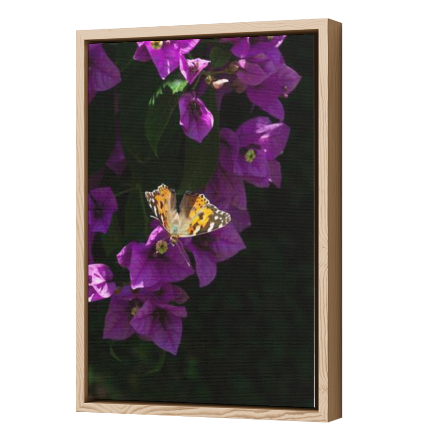 Thumbnail for Canvas - Wood Grain Floating Frame