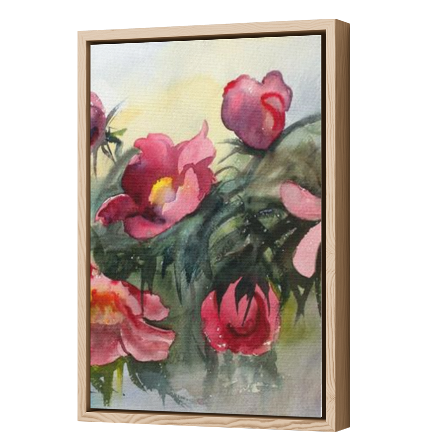 Thumbnail for Canvas - Wood Grain Floating Frame