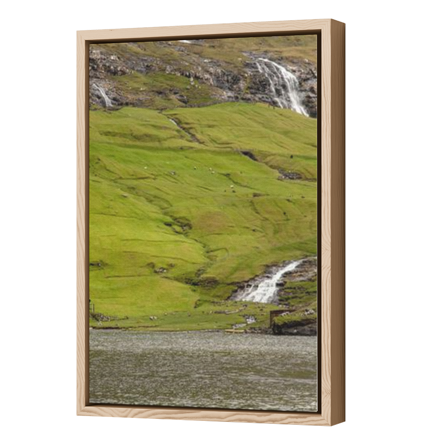Thumbnail for Canvas - Wood Grain Floating Frame