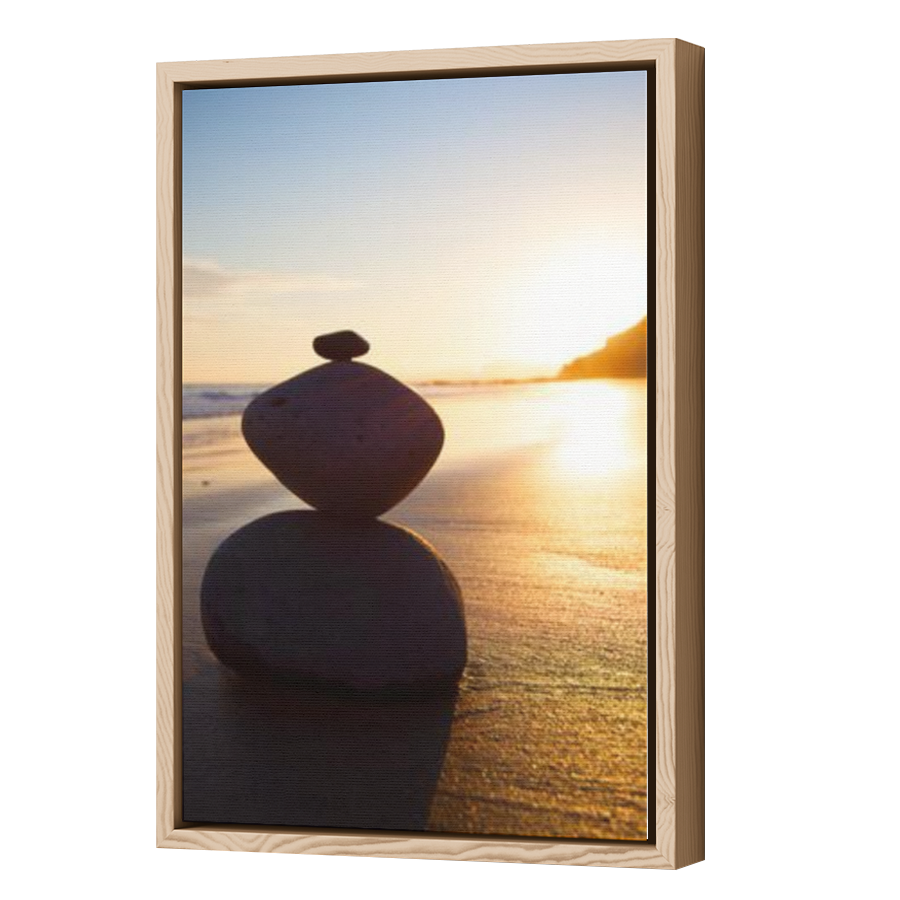 Thumbnail for Canvas - Wood Grain Floating Frame