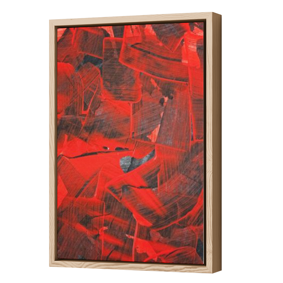 Thumbnail for Canvas - Wood Grain Floating Frame
