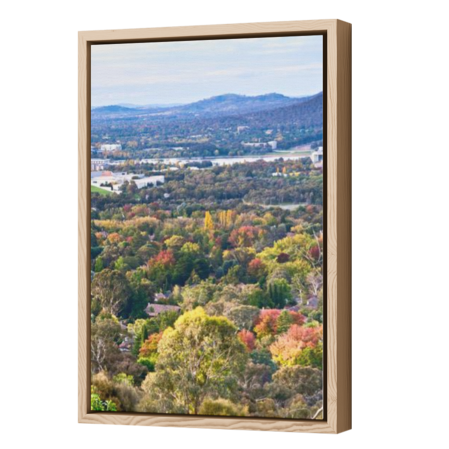 Thumbnail for Canvas - Wood Grain Floating Frame