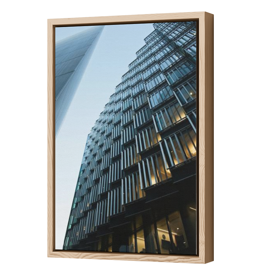Thumbnail for Canvas - Wood Grain Floating Frame