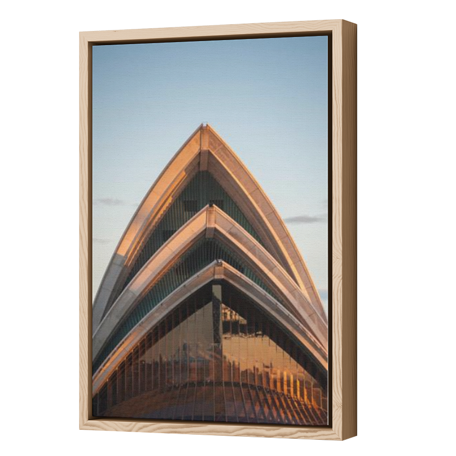 Thumbnail for Canvas - Wood Grain Floating Frame
