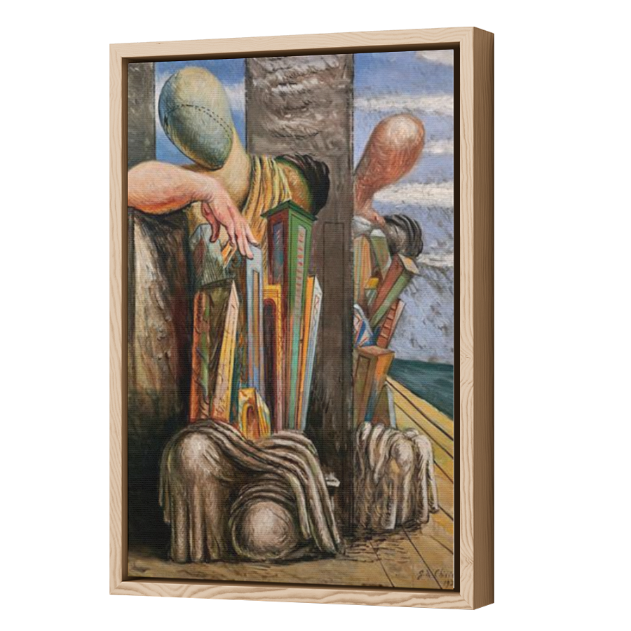 Thumbnail for Canvas - Wood Grain Floating Frame