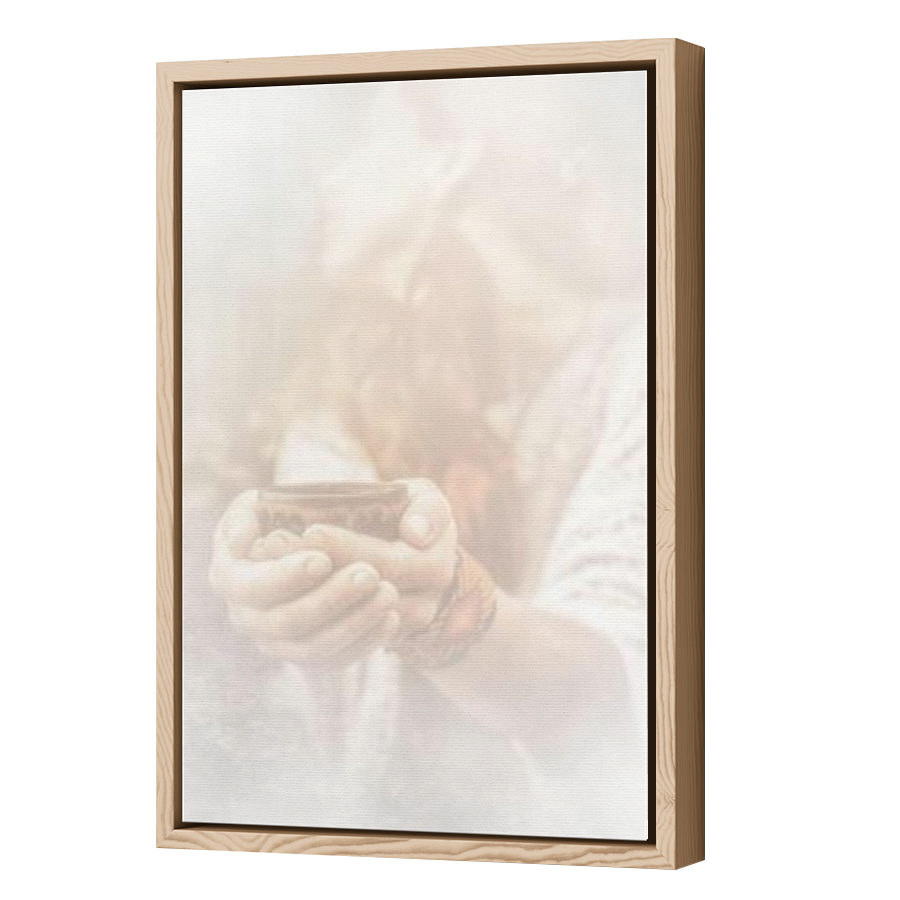 Thumbnail for Canvas - Wood Grain Floating Frame