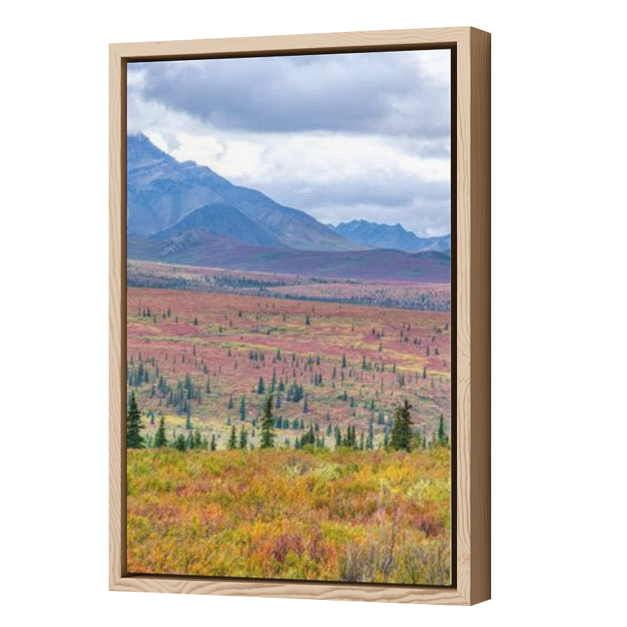 Thumbnail for Canvas - Wood Grain Floating Frame