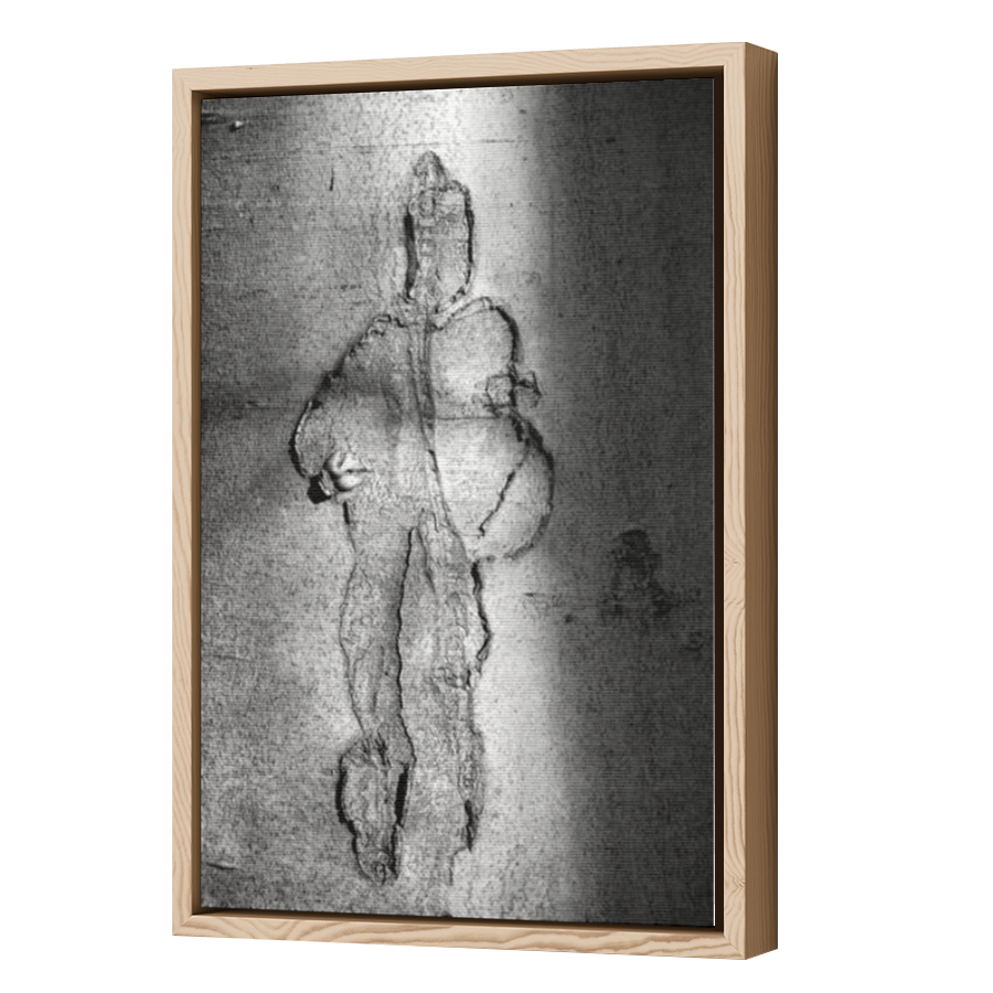 Thumbnail for Canvas - Wood Grain Floating Frame