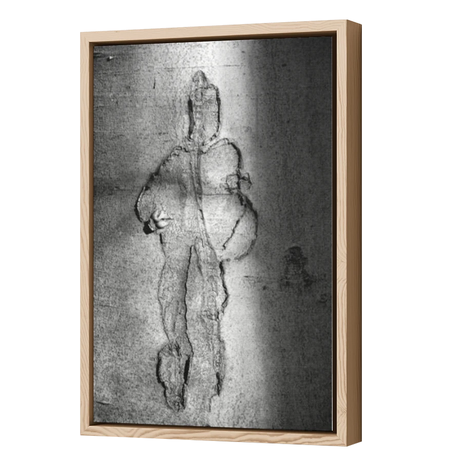Thumbnail for Canvas - Wood Grain Floating Frame