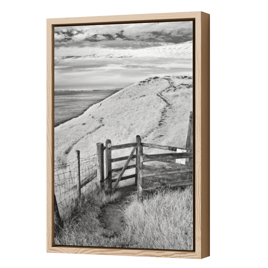 Thumbnail for Canvas - Wood Grain Floating Frame