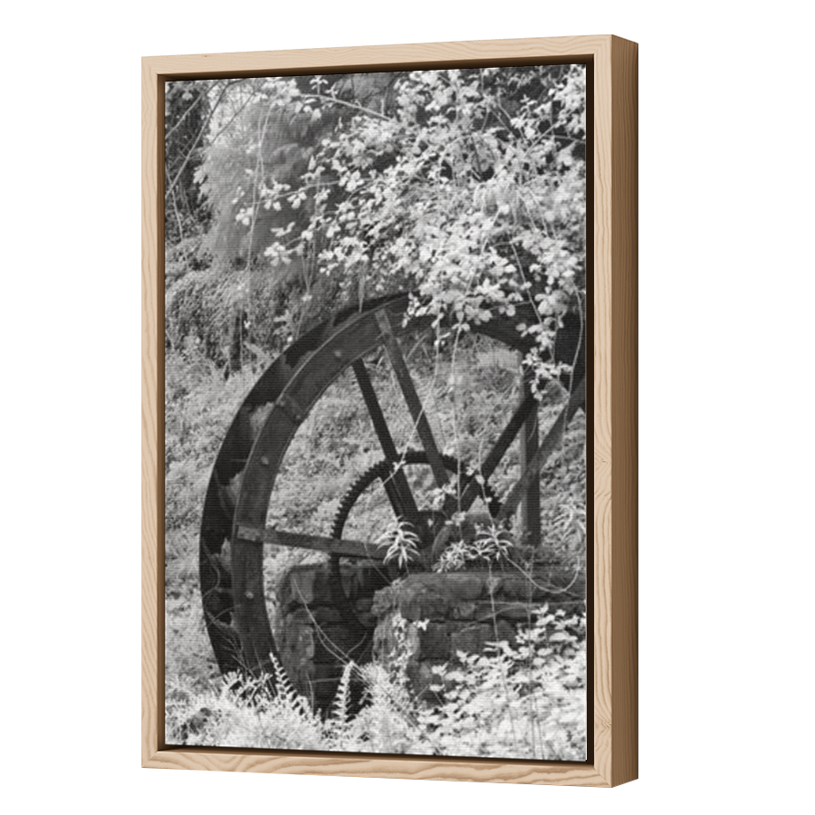 Thumbnail for Canvas - Wood Grain Floating Frame