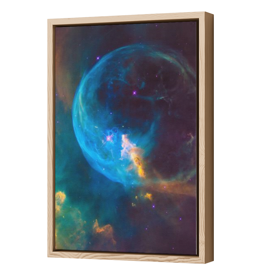 Thumbnail for Canvas - Wood Grain Floating Frame