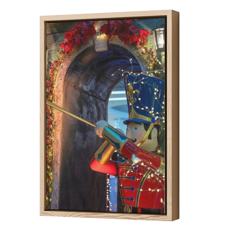 Thumbnail for Canvas - Wood Grain Floating Frame