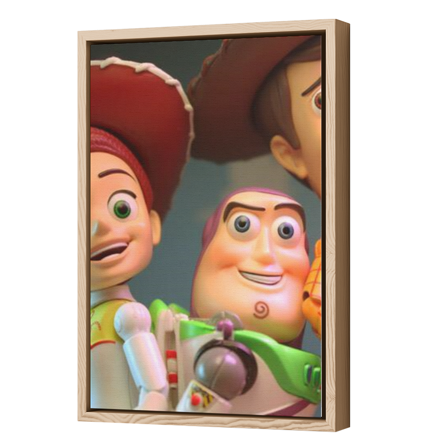 Thumbnail for Canvas - Wood Grain Floating Frame