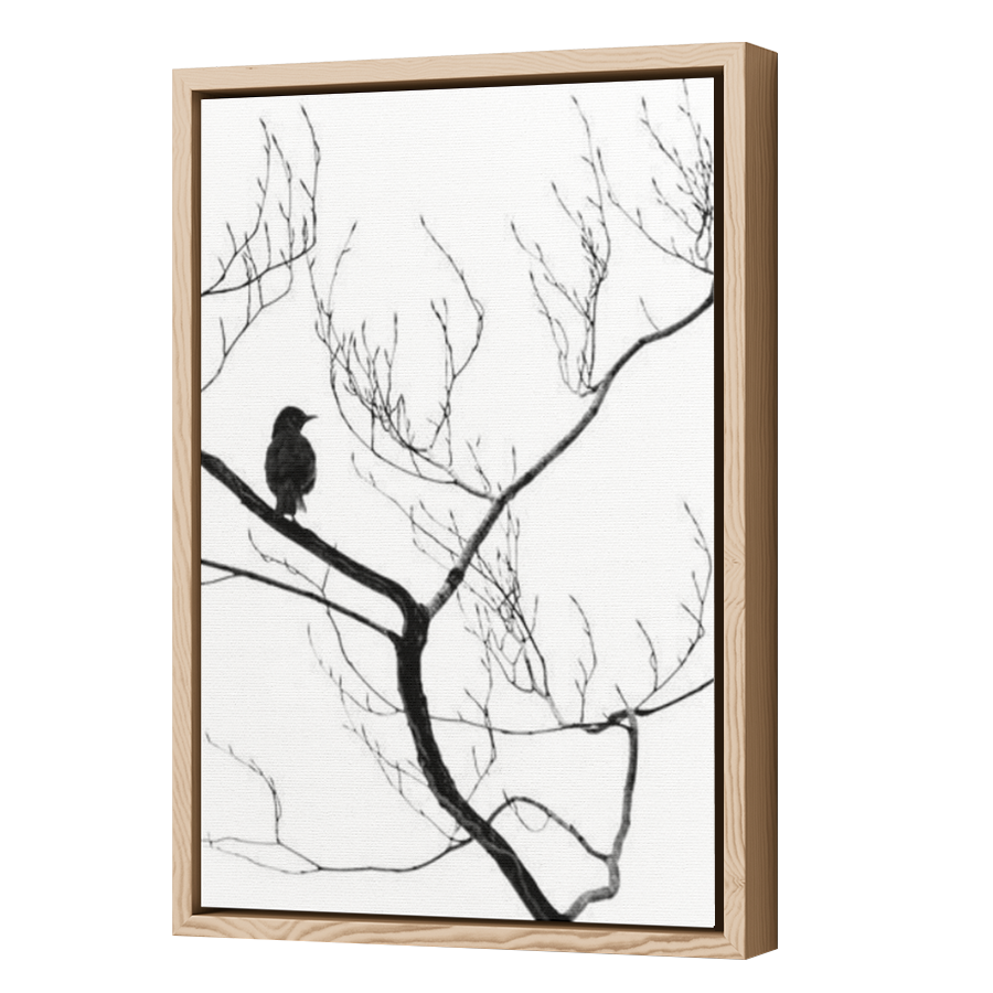 Thumbnail for Canvas - Wood Grain Floating Frame