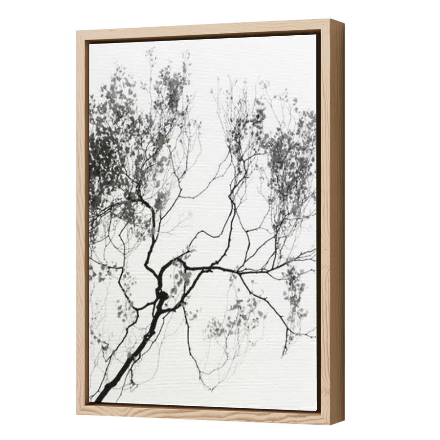 Thumbnail for Canvas - Wood Grain Floating Frame