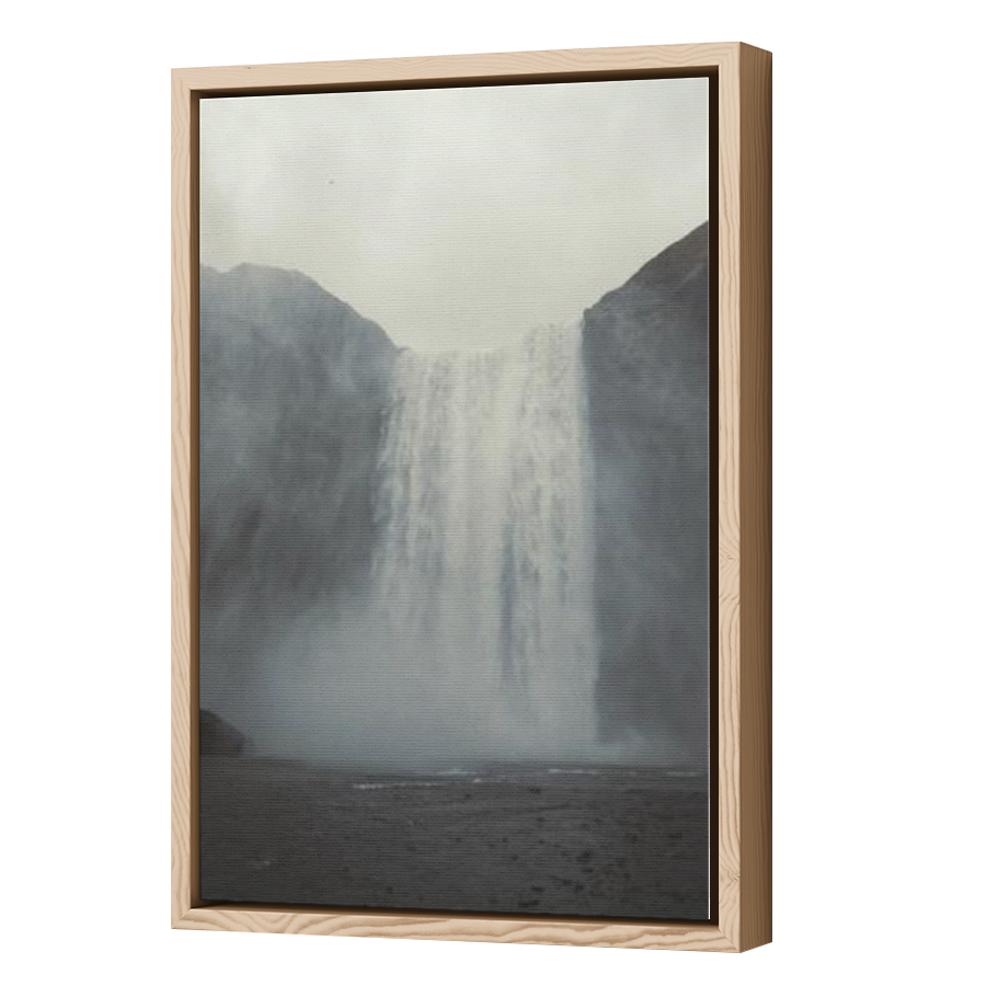 Thumbnail for Canvas - Wood Grain Floating Frame