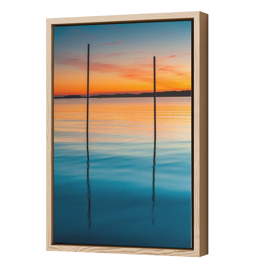 Thumbnail for Canvas - Wood Grain Floating Frame