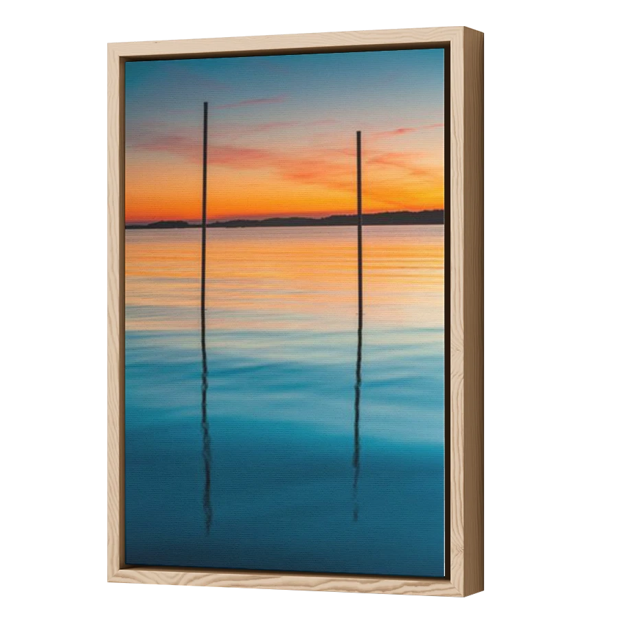 Thumbnail for Canvas - Wood Grain Floating Frame