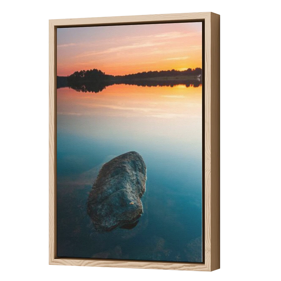Thumbnail for Canvas - Wood Grain Floating Frame